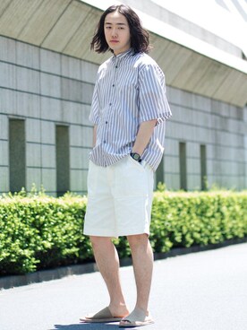 Rintaro Noguchiさん（メンズ・175cm）の夏コーディネート
