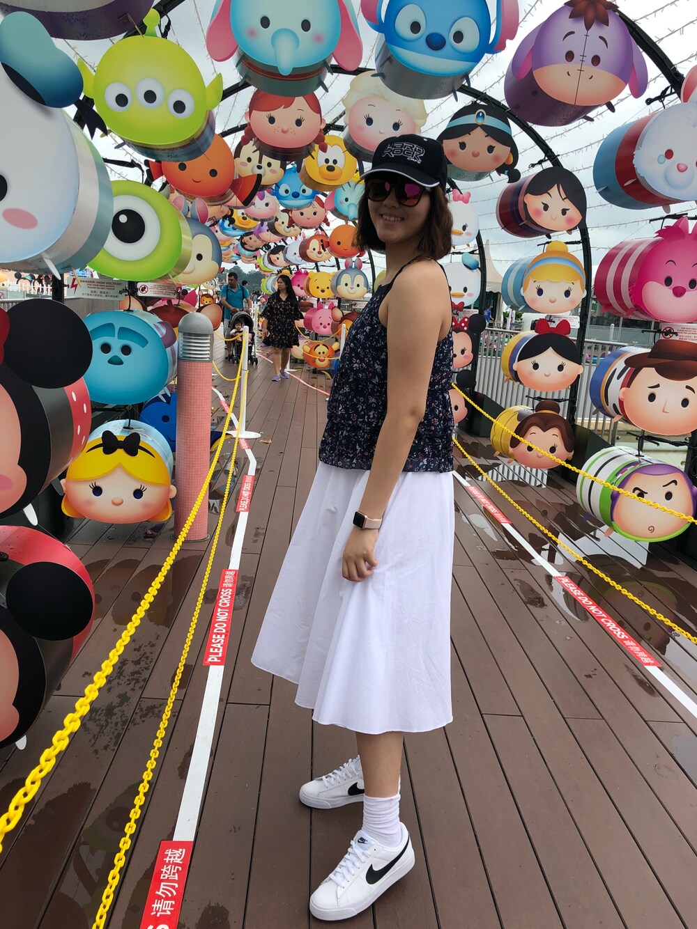 「summer、vacation、streetstyle、sock hop」｜「Abercrombie&Fitchのアイテム（キャミソール、その他）」を使った、nanaさん（レディース・170cm）の秋コーディネートの1枚目の写真