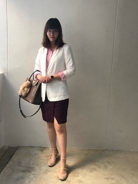 「OLD NAVY（オールドネイビー）のアイテム（その他アウター）」を使った、nanaさん（レディース・170cm）の冬コーディネート