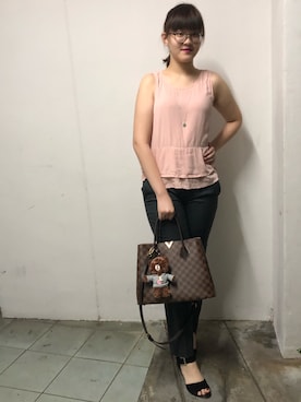 「velvet（ベルベット）のアイテム」を使った、nanaさん（レディース・170cm）の冬コーディネート