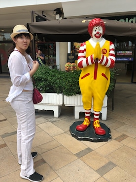 「travel」｜「アイテム（帽子）」を使った、nanaさん（レディース・170cm）の冬コーディネート