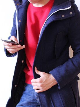 「Jack & Jones（ジャック アンド ジョーンズ）のアイテム（ジャケット/アウター）」を使った、萌新さん（メンズ・178cm）の冬コーディネート