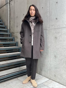 「BEAUTY&YOUTH UNITED ARROWS（ビューティーアンドユースユナイテッドアローズ）のアイテム（その他アウター）」を使った、Nishizawa Masatakaさん（メンズ・174cm）の冬コーディネート