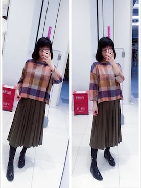 Y少先队员Yさん（レディース・163cm）の春コーディネート