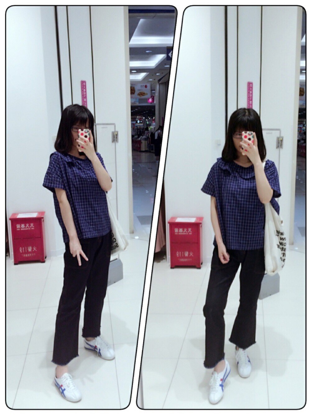 「coordinate、ootd、BEAMS BOY、I am I、夏コーデ、搭配」｜「BEAMS BOYのBEAMS BOY / ローン フリルカラー バックボタン ブラウス（シャツ/ブラウス、ブルー系）」を使った、Y少先队员Yさん（レディース・163cm）の夏コーディネートの1枚目の写真