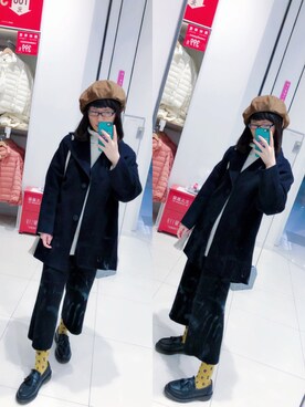 「搭配」｜「アイテム（ジャケット/アウター）」を使った、Y少先队员Yさん（レディース・163cm）の冬コーディネート