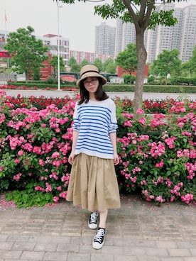 Y少先队员Yさん（レディース・163cm）の春コーディネート