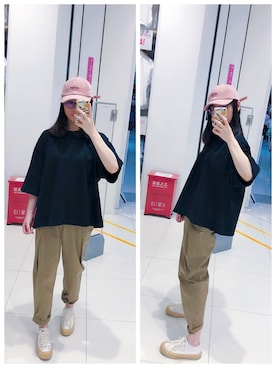 「relacher（ルラシェ）のアイテム」を使った、Y少先队员Yさん（レディース・163cm）の夏コーディネート