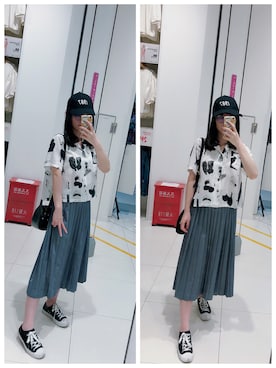 「87mm（87mm）のアイテム（キャップ）」を使った、Y少先队员Yさん（レディース・163cm）の夏コーディネート