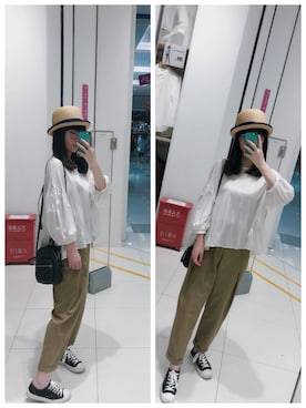 「relacher（ルラシェ）のアイテム」を使った、Y少先队员Yさん（レディース・163cm）の秋コーディネート