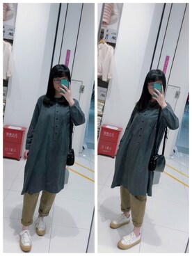 「relacher（ルラシェ）のアイテム」を使った、Y少先队员Yさん（レディース・163cm）の秋コーディネート