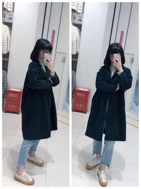 「PAR ICI」｜「アイテム（ジャケット/アウター）」を使った、Y少先队员Yさん（レディース・163cm）の冬コーディネート