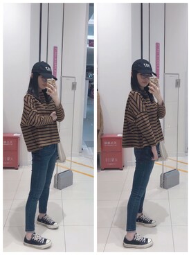 「87mm（87mm）のアイテム」を使った、Y少先队员Yさん（レディース・163cm）の冬コーディネート