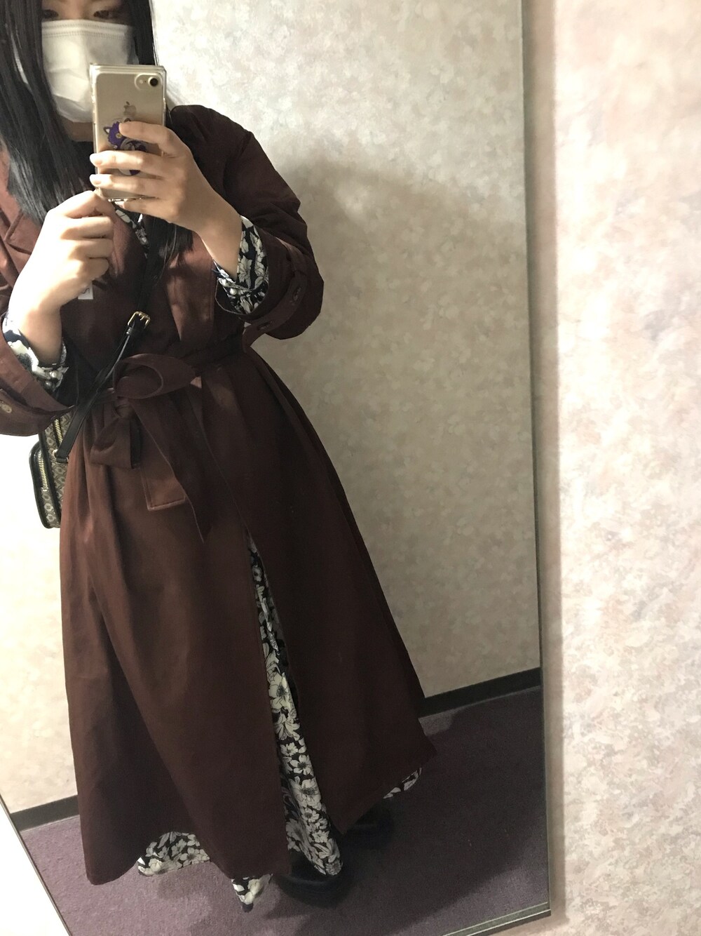 「舞台観劇、OSLO」｜「SLYのSIMPLE MANISH TRENCH コート /トレンチコート（トレンチコート、ブラウン系）」を使った、ちゅんさん（レディース・158cm）の春コーディネートの1枚目の写真