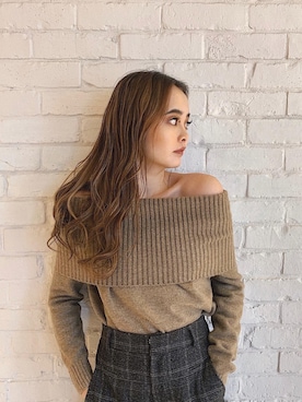 「EMODA（エモダ）のアイテム（スラックス）」を使った、sanaekawaiさん（レディース・163cm）の冬コーディネート