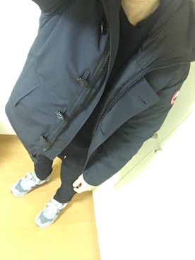 「BLUE WORK（ブルーワーク）のアイテム（パンツ）」を使った、ゆうさん（メンズ・165cm・20代）の冬コーディネート