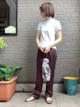 「PT（ピーティ）のアイテム（バッグ）」を使った、Rさん（レディース・153cm）の春コーディネート