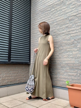 「PT（ピーティ）のアイテム（バッグ）」を使った、Rさん（レディース・153cm）の夏コーディネート