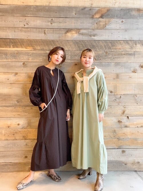 Vis ウィング上大岡yamaさんのワンピースを使ったコーディネート Zozotown