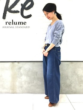 「relume」｜JOURNAL STANDARD relume札幌店スタッフさん（レディース・160cm）の冬コーディネート