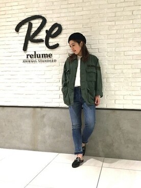「relume」｜JOURNAL STANDARD relume札幌店スタッフさん（レディース・157cm）の春コーディネート