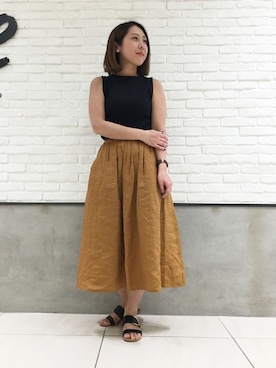 「relume」｜JOURNAL STANDARD relume札幌店スタッフさん（レディース・154cm）の夏コーディネート
