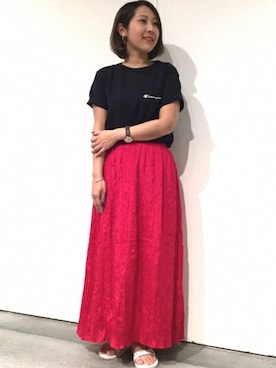 JOURNAL STANDARD relume札幌店スタッフさん（レディース・154cm）の夏コーディネート