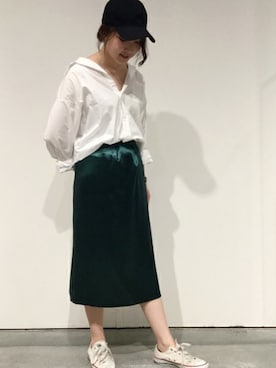 「relume」｜JOURNAL STANDARD relume札幌店スタッフさん（レディース・164cm）の夏コーディネート