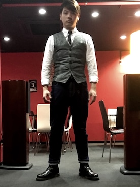 「カジュアルダウン」｜「アイテム（その他アウター）」を使った、kuminaさん（メンズ・170cm）の春コーディネート