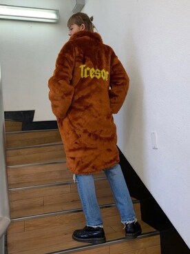 「jouetie（ジュエティ）のアイテム（その他アウター）」を使った、cameronさん（レディース・167cm）の秋コーディネート