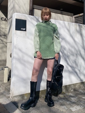 cameronさん（レディース・167cm）の冬コーディネート