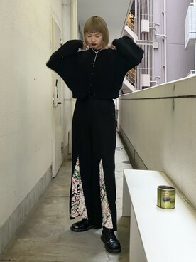 「Dr. Martens（ドクターマーチン）のDr.ﾏｰﾁﾝ　1460　8ホール（ブーツ）」を使った、cameronさん（レディース・167cm）の春コーディネート