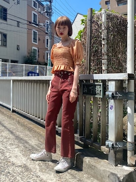 cameronさん（レディース・167cm）の春コーディネート