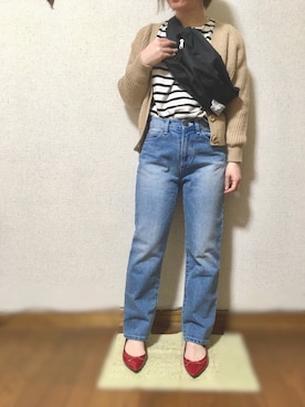 「LUC DNM （ラックデニム）のアイテム」を使った、*ma.ru*さん（レディース・149cm）の春コーディネート
