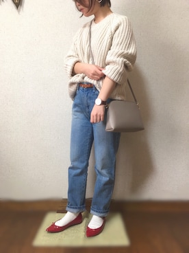 「LUC DNM （ラックデニム）のアイテム」を使った、*ma.ru*さん（レディース・149cm）の春コーディネート