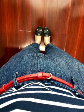 「MK MICHEL KLEIN（エムケーミッシェルクラン）のアイテム（スリッポン）」を使った、kacakacaさん（レディース・163cm）の春コーディネート