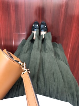 「MK MICHEL KLEIN（エムケーミッシェルクラン）のアイテム（スリッポン）」を使った、kacakacaさん（レディース・163cm）の秋コーディネート