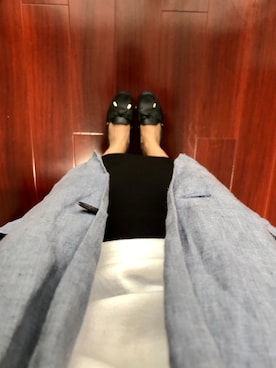 「MK MICHEL KLEIN（エムケーミッシェルクラン）のアイテム（スリッポン）」を使った、kacakacaさん（レディース・163cm）の秋コーディネート