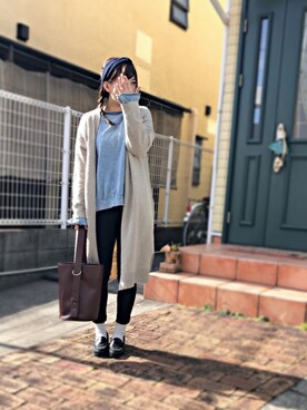 「SNIDEL（スナイデル）のアイテム（バックパック/リュック）」を使った、M⃝I⃝S⃝U⃝Z⃝U⃝さん（レディース・158cm）の冬コーディネート