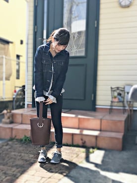 「SNIDEL（スナイデル）のアイテム（バックパック/リュック）」を使った、M⃝I⃝S⃝U⃝Z⃝U⃝さん（レディース・158cm）の春コーディネート