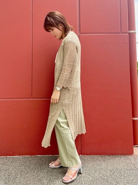 楢﨑 彩さん(レディース・161cm)の春コーディネート