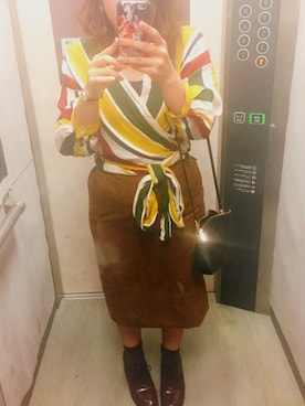 「アイテム（ピアス（両耳用））」を使った、ぽかりさん（レディース・151cm・20代）の秋コーディネート
