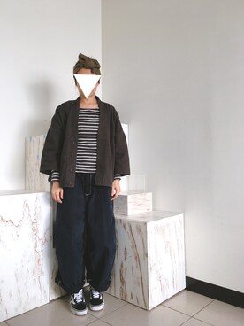 「kimono」｜「アイテム（パンツ）」を使った、Lin A Juさん（レディース・164cm）の冬コーディネート