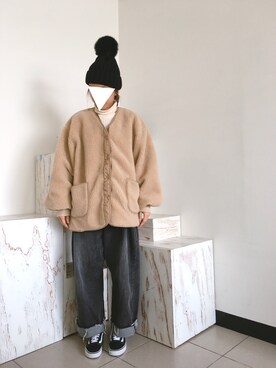 「Days（デイズ）のアイテム（トップス）」を使った、Lin A Juさん（レディース・164cm）の冬コーディネート