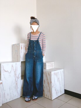「CALINER（カリネ）のアイテム」を使った、Lin A Juさん（レディース・164cm）の春コーディネート
