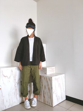 「kimono」｜「アイテム（パンツ）」を使った、Lin A Juさん（レディース・164cm）の春コーディネート