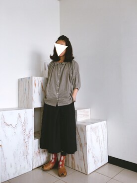 「Diu（ディウ）のアイテム」を使った、Lin A Juさん（レディース・164cm）の春コーディネート