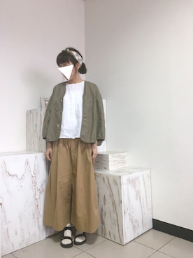 「kimono」｜「アイテム（サンダル）」を使った、Lin A Juさん（レディース・164cm）の春コーディネート