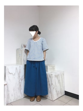 「Diu（ディウ）のアイテム」を使った、Lin A Juさん（レディース・164cm）の夏コーディネート