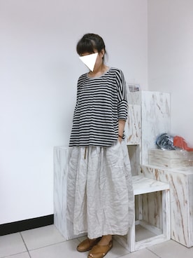 「Diu（ディウ）のアイテム」を使った、Lin A Juさん（レディース・164cm）の秋コーディネート